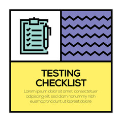 TESTING CHECKLIST ICON CONCEPT