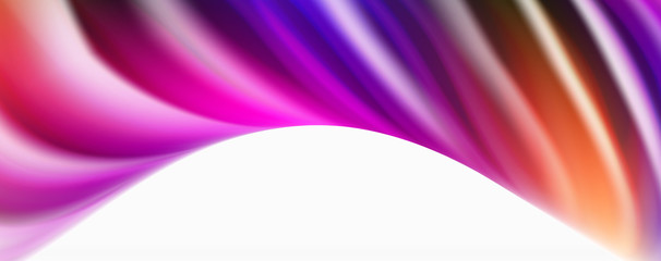Color flowing waves, liquid conceptual abstract background