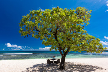 Tropical resort life in Vanuatu, near Port File, Efate Island