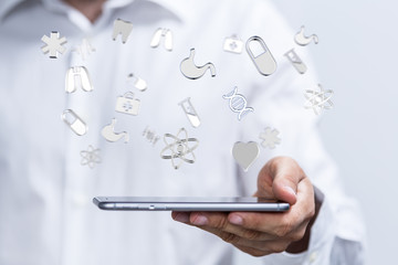 Health Insurance Concept - digital interface