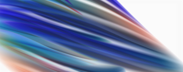 Modern techno Fluid color flow on white colorful poste. Art for your design