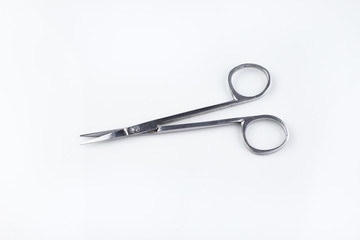 scissors on white background.