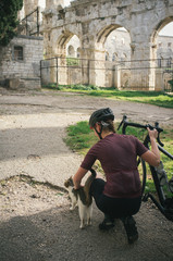 Riding bikes ans exploring old cities of Istria