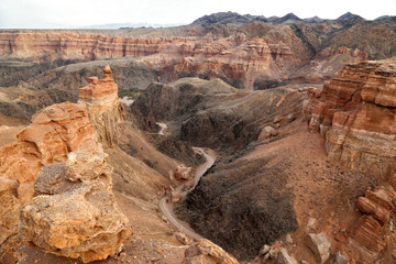 Canyon of the Charyn River in Kazakhstan.