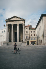 Riding bikes ans exploring old cities of Istria