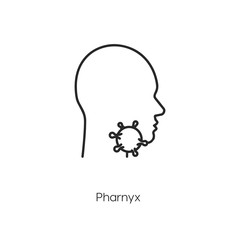 pharynx icon vector symbol