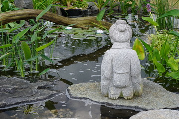 Japanese water garden design