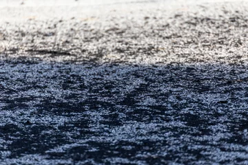 Fotobehang Formule 1 Burned tire rubber from a drift  © nikolay100