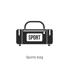 sports bag  icon vector symbol