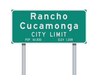 Rancho Cucamonga City Limit road sign