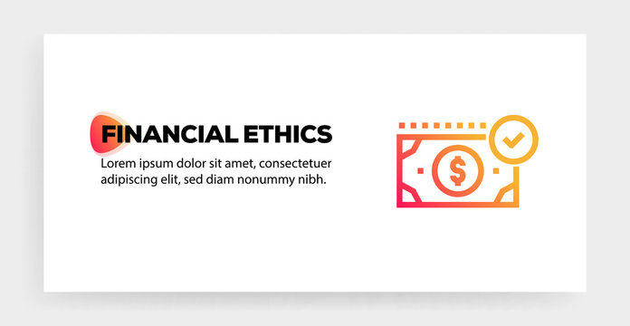 FINANCIAL ETHICS ICON CONCEPT