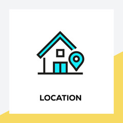 LOCATION LINE ICON SET