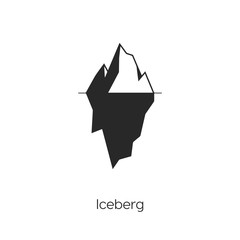iceberg icon vector symbol