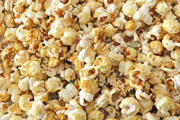 Close up of popcorn for background
