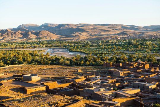 Oasis in Dades Valley, Ouarzazate, Morocco, Africa