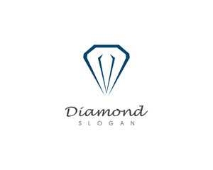 Diamond logo and vector illustration