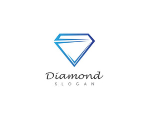 Diamond logo and vector illustration