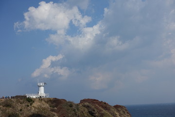제주도 바다와 등대