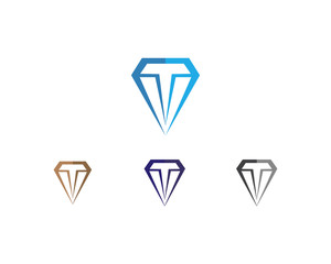 Diamond logo and vector illustration