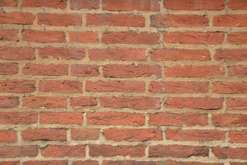 old red brick wall background