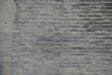 Texture background image of brick wall with white staining