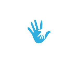 Naklejka na ściany i meble Hand Care Logo Template vector icon Business design