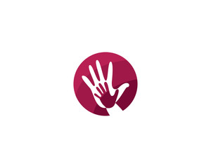 Hand Care Logo Template vector icon Business design