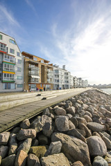 Malmo modern urban living area near the sea called vastra hammen