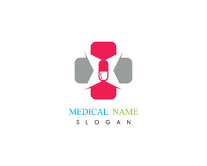 Health medical logo illustration vector design