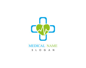 Health medical logo illustration vector design