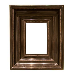 rectangular frame for a mirror on isolated background