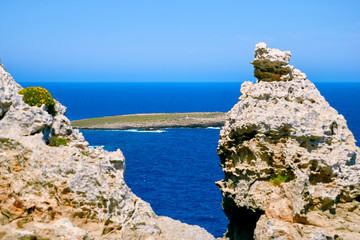 view of the sea in menorca