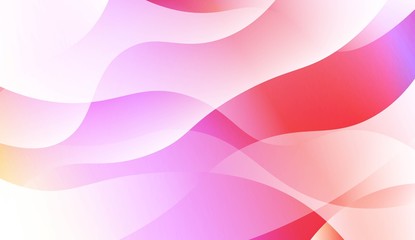 Template Abstract Background With Curves Lines, Wave Shape. For Business Presentation Wallpaper, Flyer, Cover. Vector Illustration with Color Gradient.