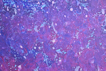 Abstract paint texture on canvas. Paint drops, brush strokes. Abstract art background