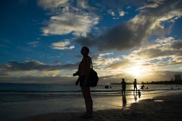 silhouette of a woman