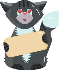 man with empty board © Ксения Ваулина