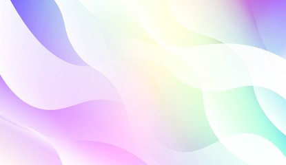 Vibrant And Smooth Gradient Soft Colors Wave Geometric Shape. For Cover Page, Poster, Banner Of Websites. Vector Illustration.