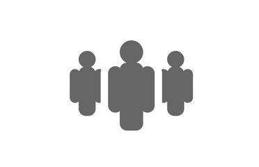 grey simple creative people vector flat icon design concept