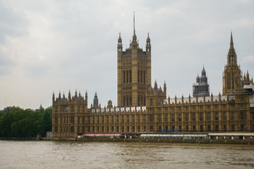 Fototapeta na wymiar Westminster Abbey view in London
