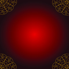 red vector of simple abstract mandala background template with modern design, elegant and beauty with gradient colors, eps 10