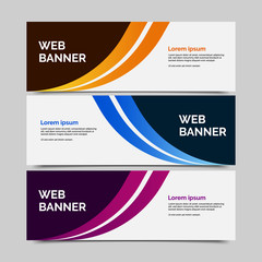 abstract vector banners.modern template design for web