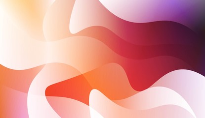 Vibrant And Smooth Gradient Soft Colors Wave Geometric Shape. For Cover Page, Poster, Banner Of Websites. Vector Illustration.