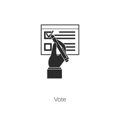 vote icon vector symbol sign