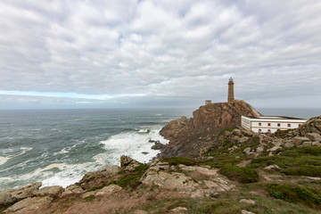 Fototapeta na wymiar lighthouse on coast of spain