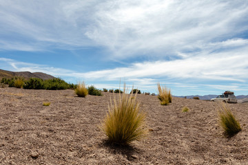 Bolivia: red rock formations of the Italia Perdida, or lost Italy, in Eduardo Avaroa Andean Fauna...