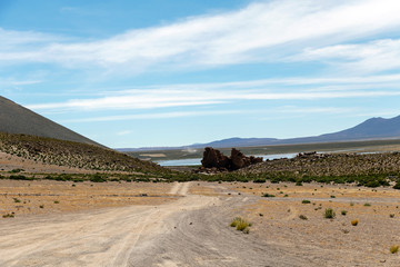 Bolivia: red rock formations of the Italia Perdida, or lost Italy, in Eduardo Avaroa Andean Fauna National Reserve
