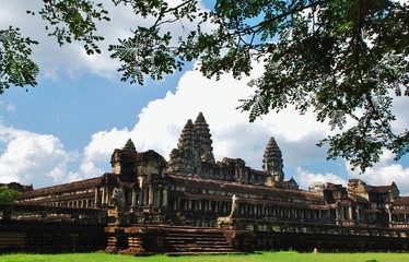 Obraz premium Ancient Hindu temple, Angkor Wat / Cambodia