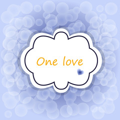 Greeting card of hearts