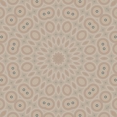 brown mirror mandala pattern beige. space.brown mirror mandala pattern beige. space.