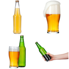 collage of various glasses and bottles of beer